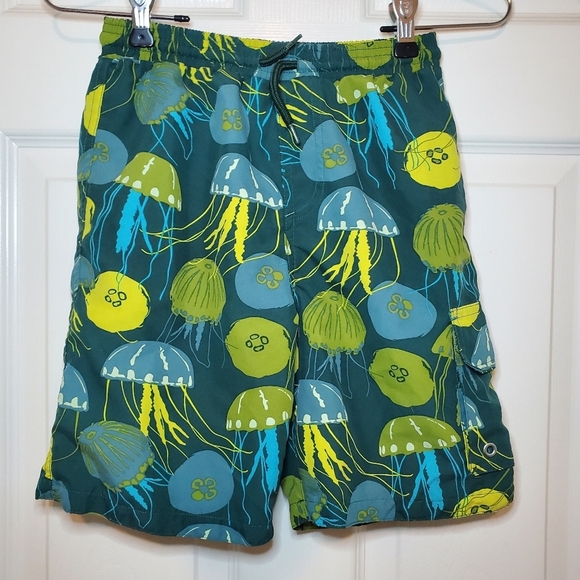 Garnet Hill boys swimsuit with lining Jellyfish Size 10 - Picture 1 of 7